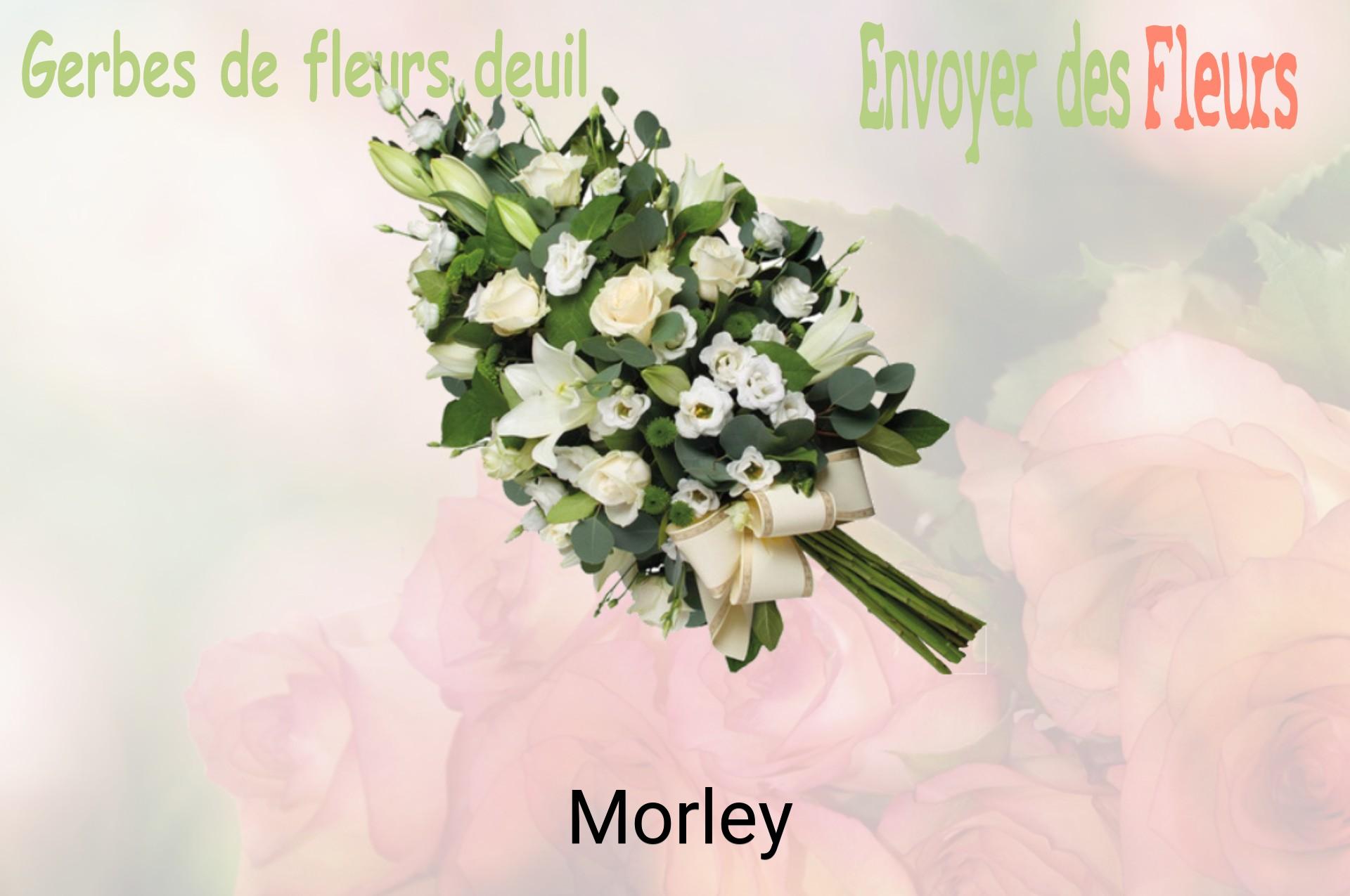 Gerbe de fleurs de deuil livrée à Morley